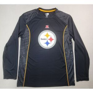 Pittsburgh Steelers Shirt Mens L Long Sleeve TX3 Cool Graphic Panels Limited Use